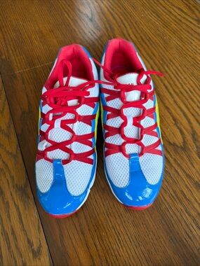 Bloch Dance shoes in White, Blue, Yellow & Red